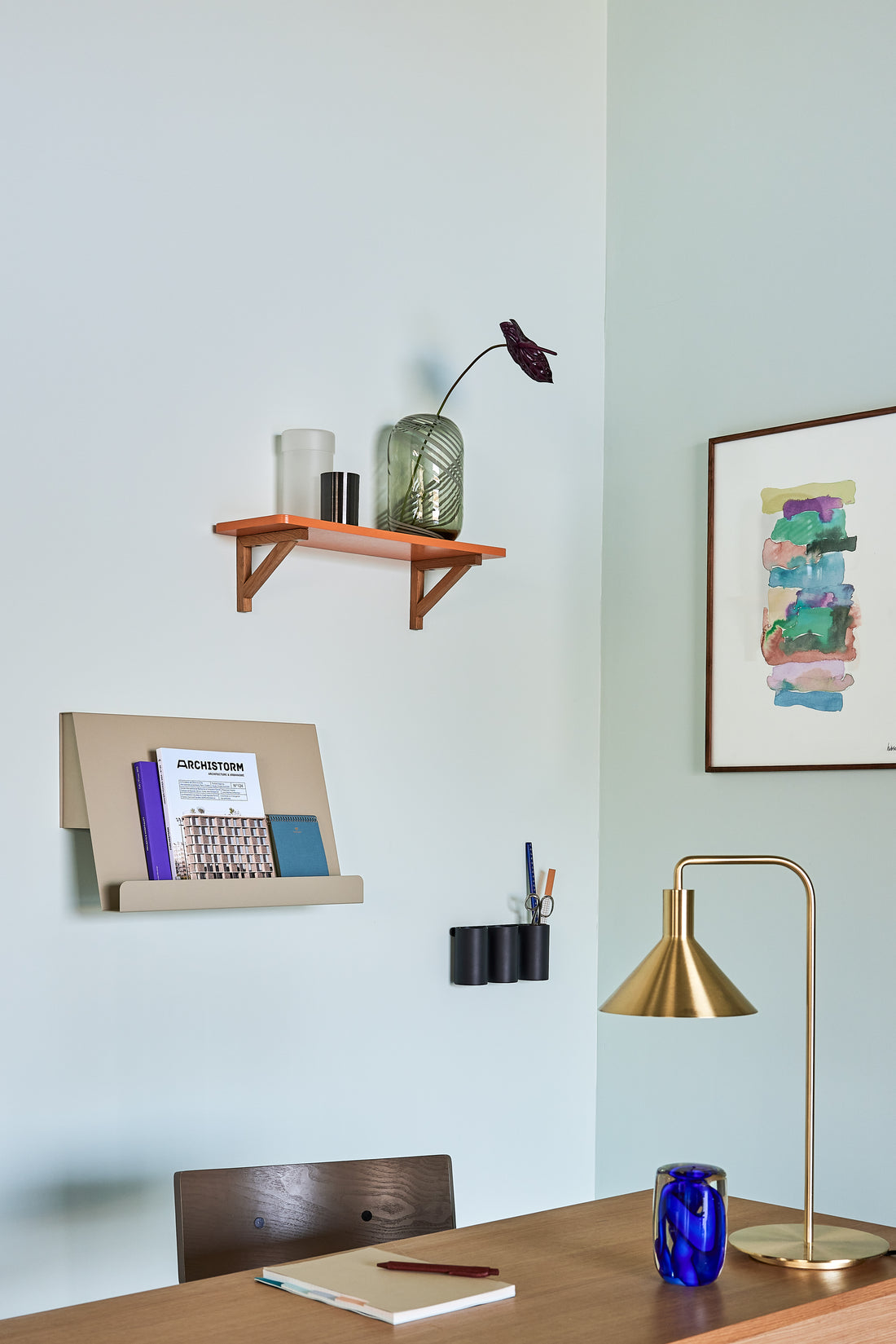 Solo table lamp brass color - Ø37XH50CM, E27