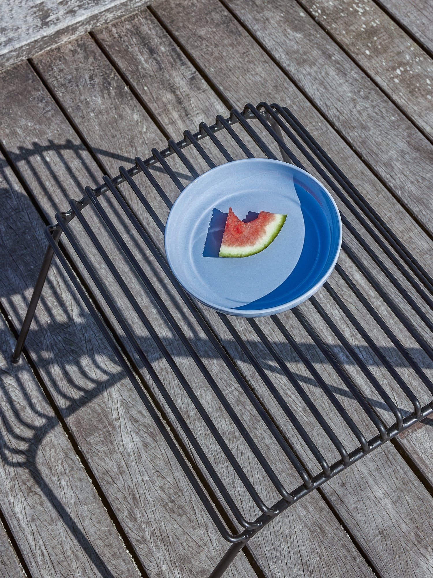 String Footstool Black - 52x52xh42cm