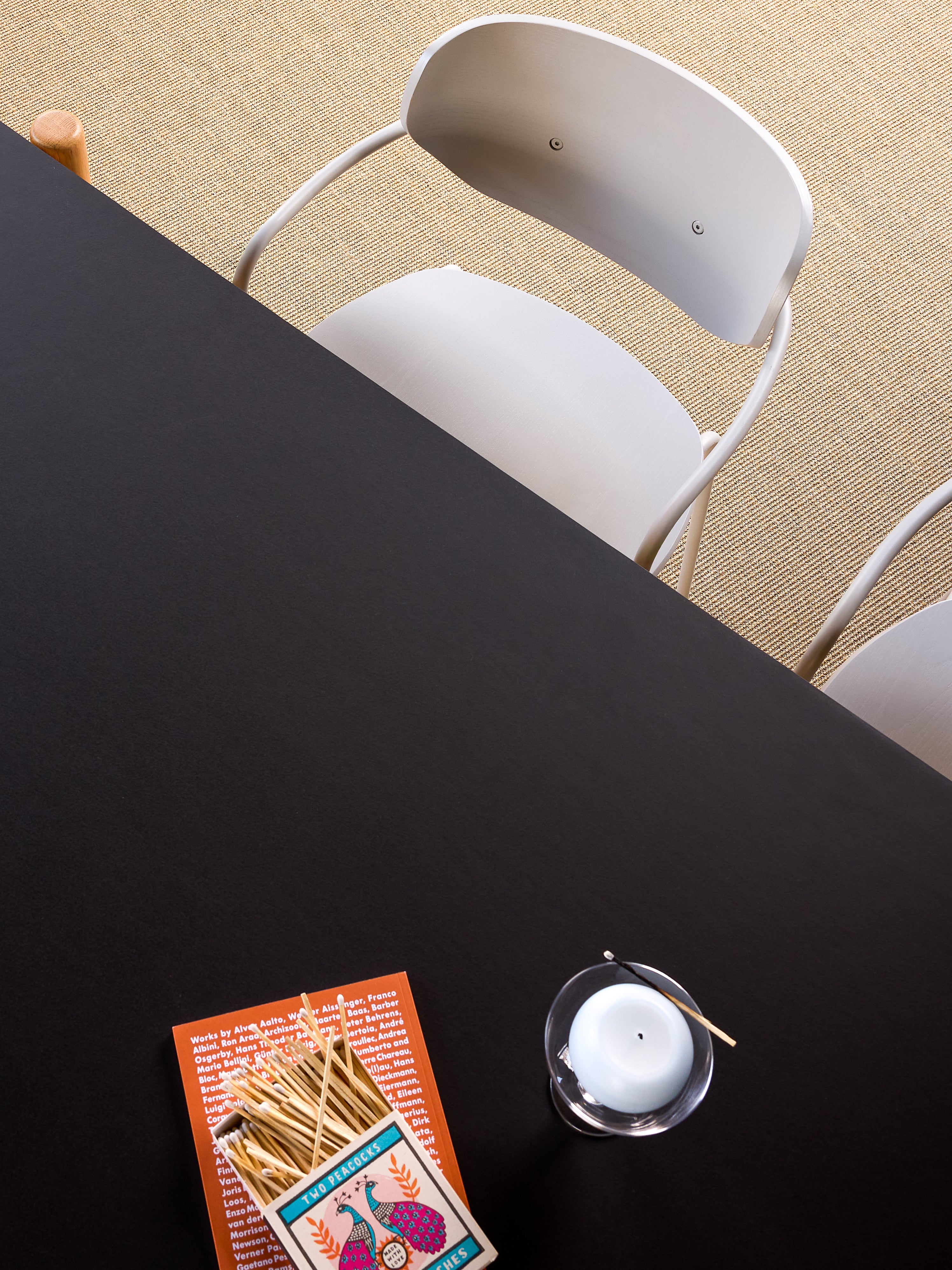 Oblique Dining Table Rectangular Black - 190x107xh75cm