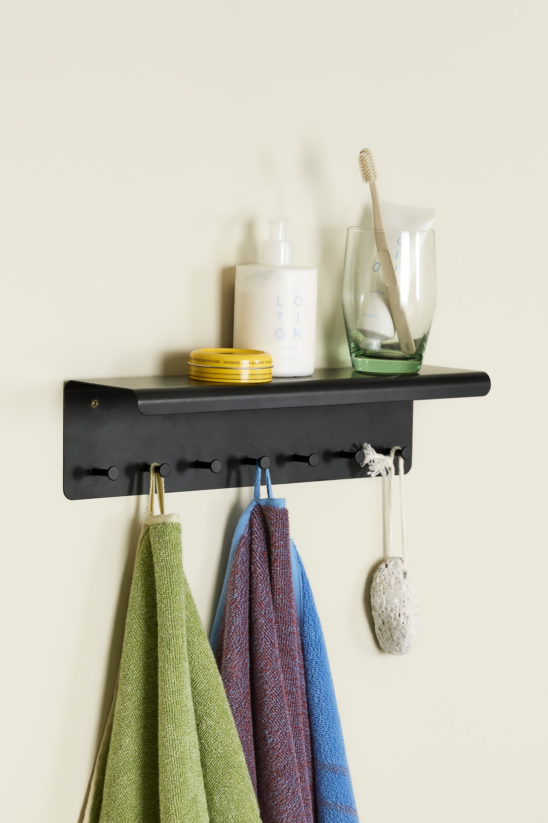 Bow shelf black - 40x10xh10cm