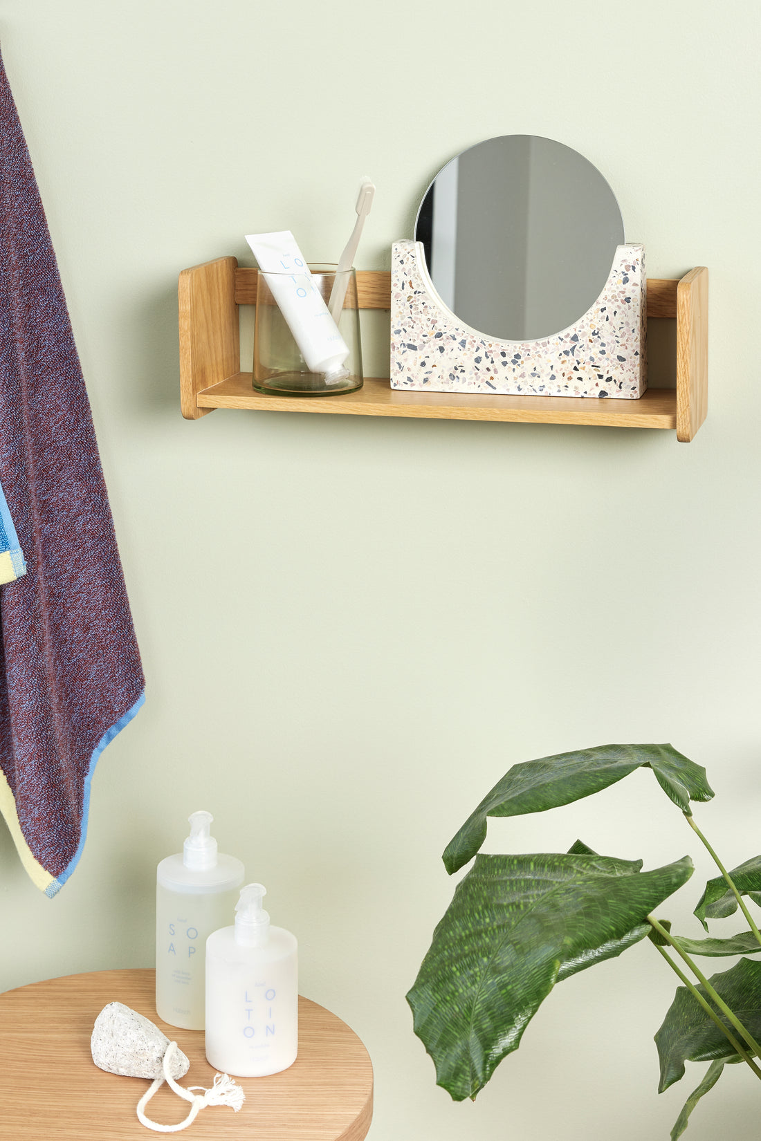 Nomad shelf single nature - 40x12xh12cm