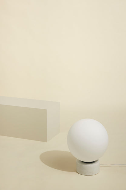 Sphere floor lamp white - Ø40XH50CM, E27/40W