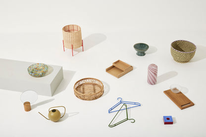 Peppy curve nature/green (set of 2) - Ø34XH21, Ø38XH26CM