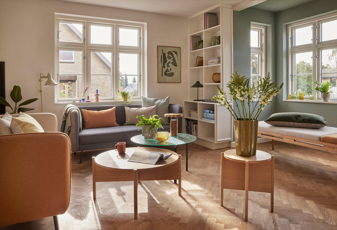 Shape table lamp Green - Ø30XH38cm, E14