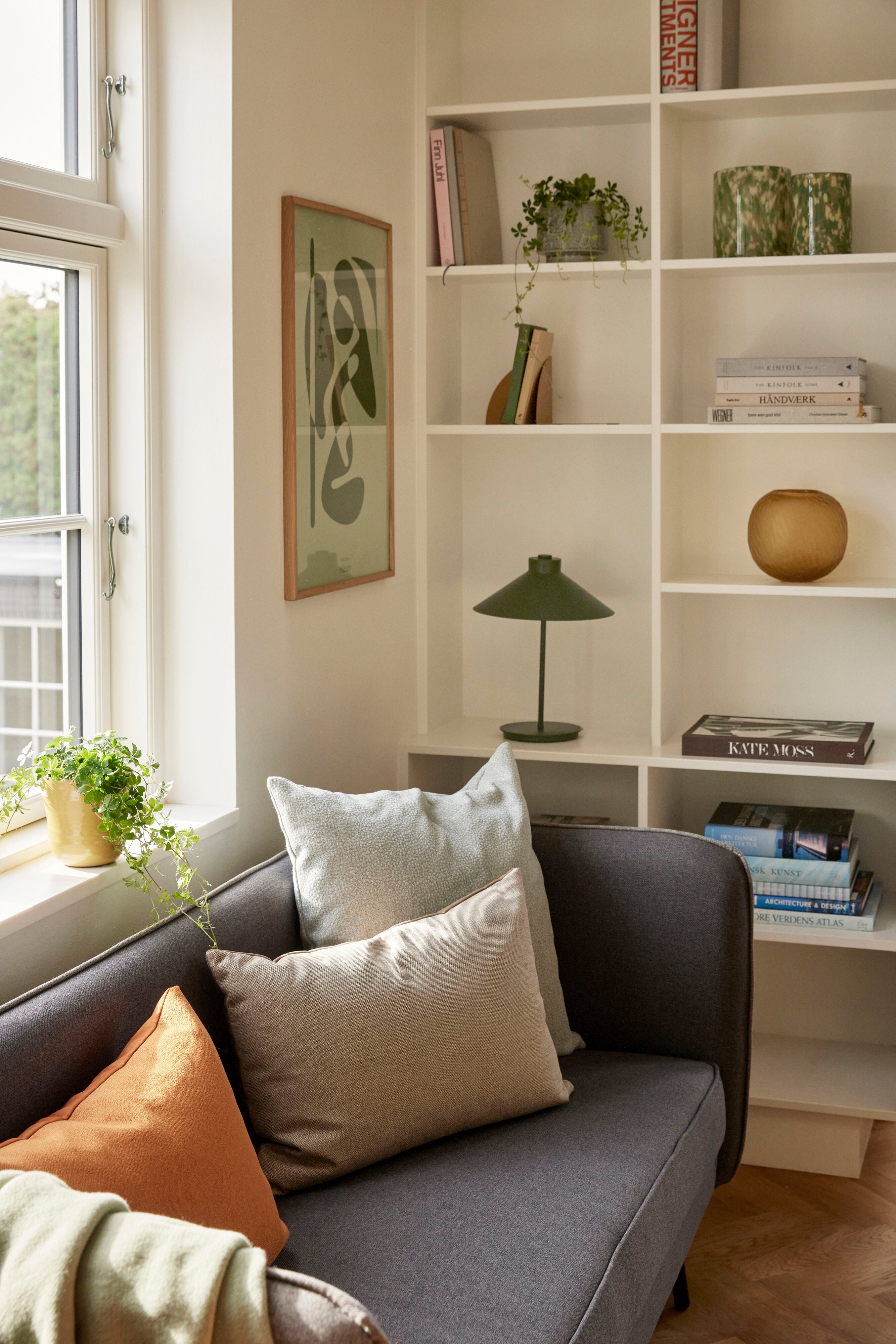 Luce Candlestick Green (set of 2) - ø13xh18, ø16xh20cm