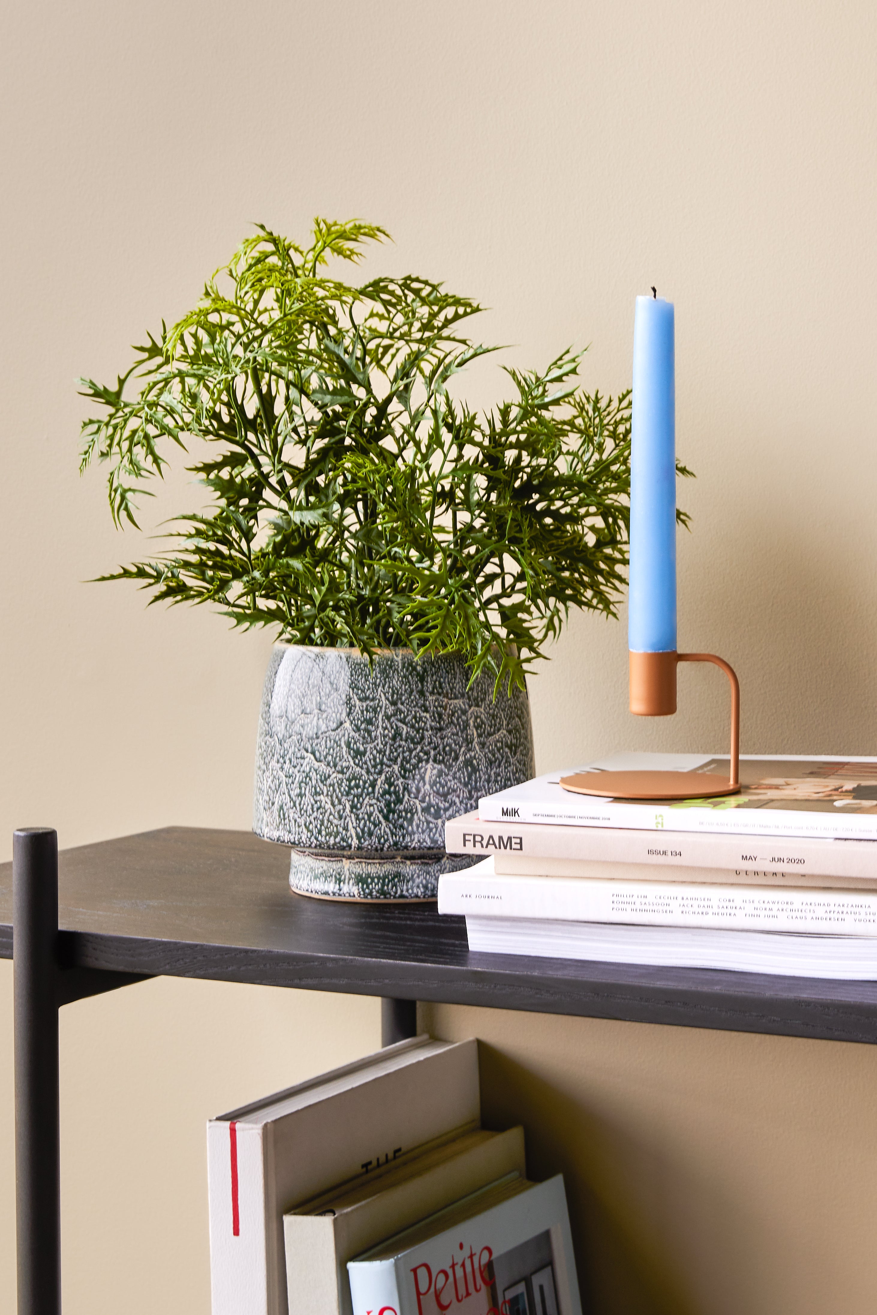 Curve Candlestick Orange - ø9xh7cm