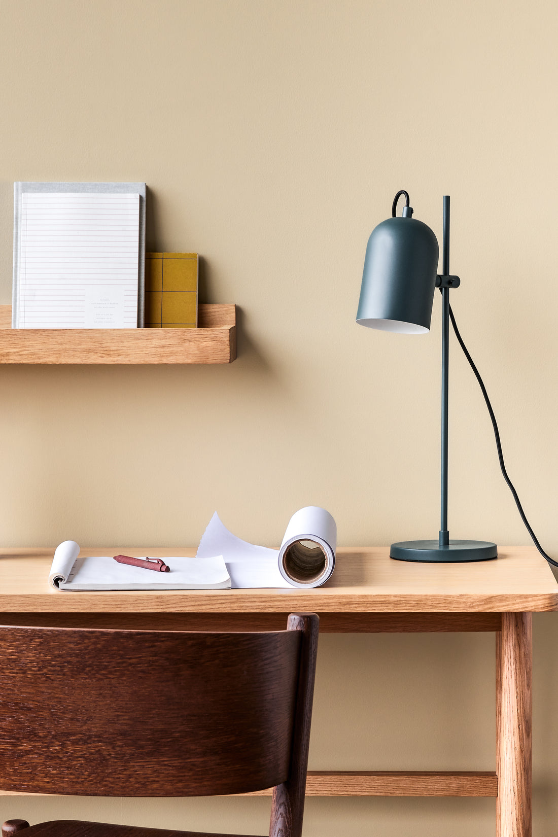 Pipe table lamp blue - 15xH50cm, E14/40W