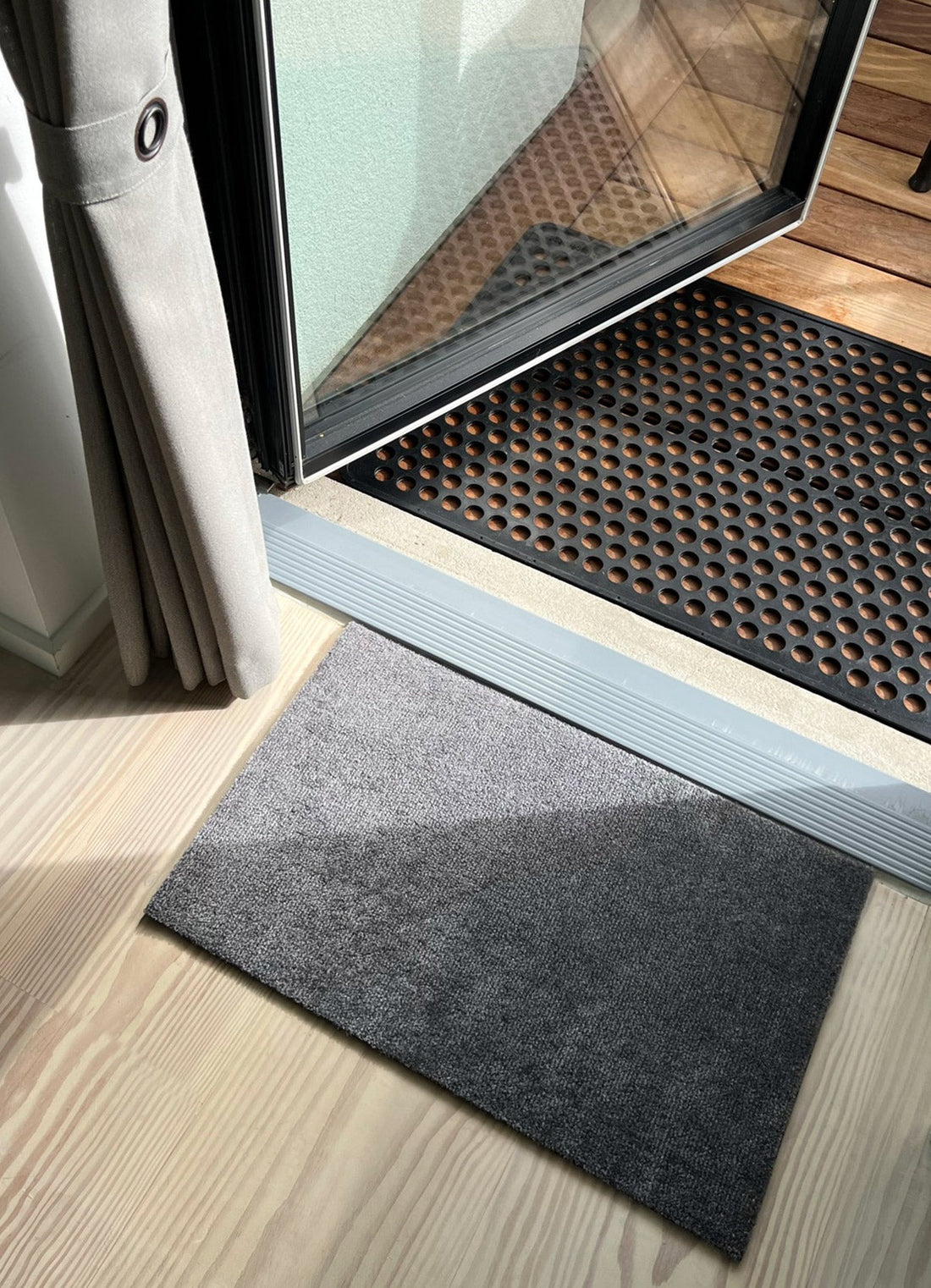 Floor mat 40 x 60 cm - Uni Color/Steelgrey