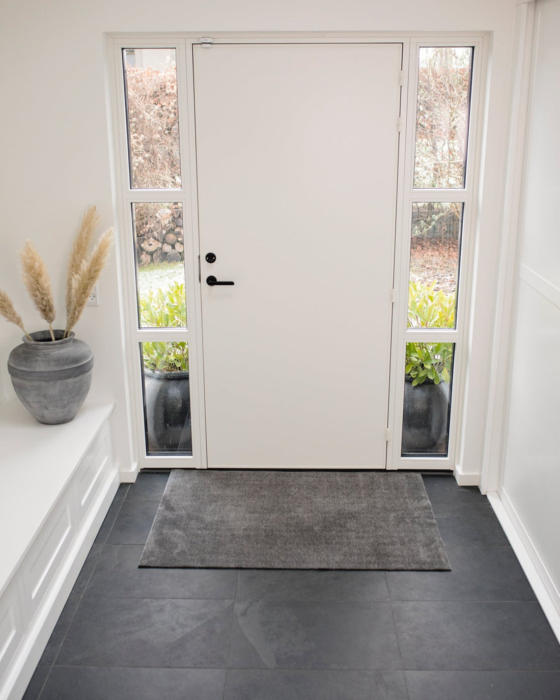 TÆPPE/MÅTTE 90 x 130 CM - UNI COLOR/STEELGREY - Tica Copenhagen - DesignGaragen.dk