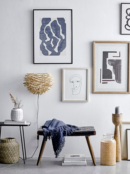 Linda Plaid, blue, recycled cotton