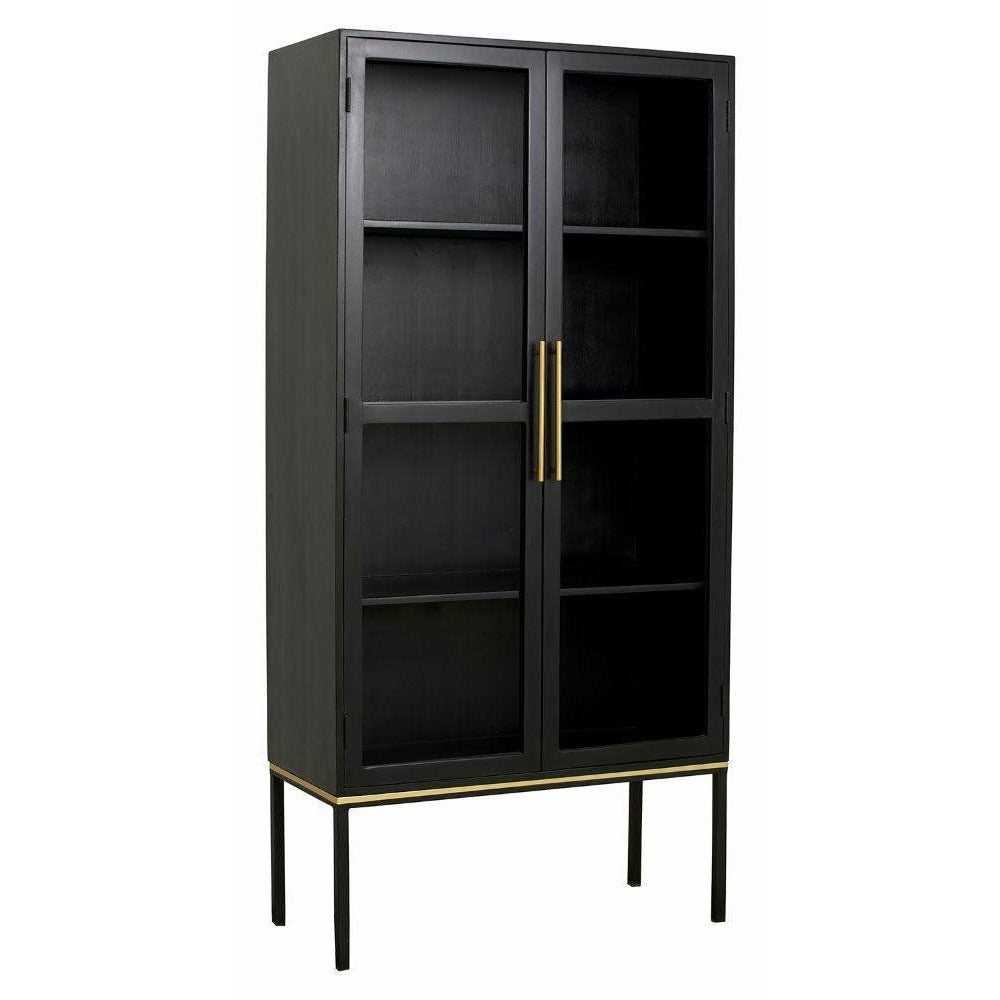 Nordal KOSHI display cabinet in wood - 185x90 - black