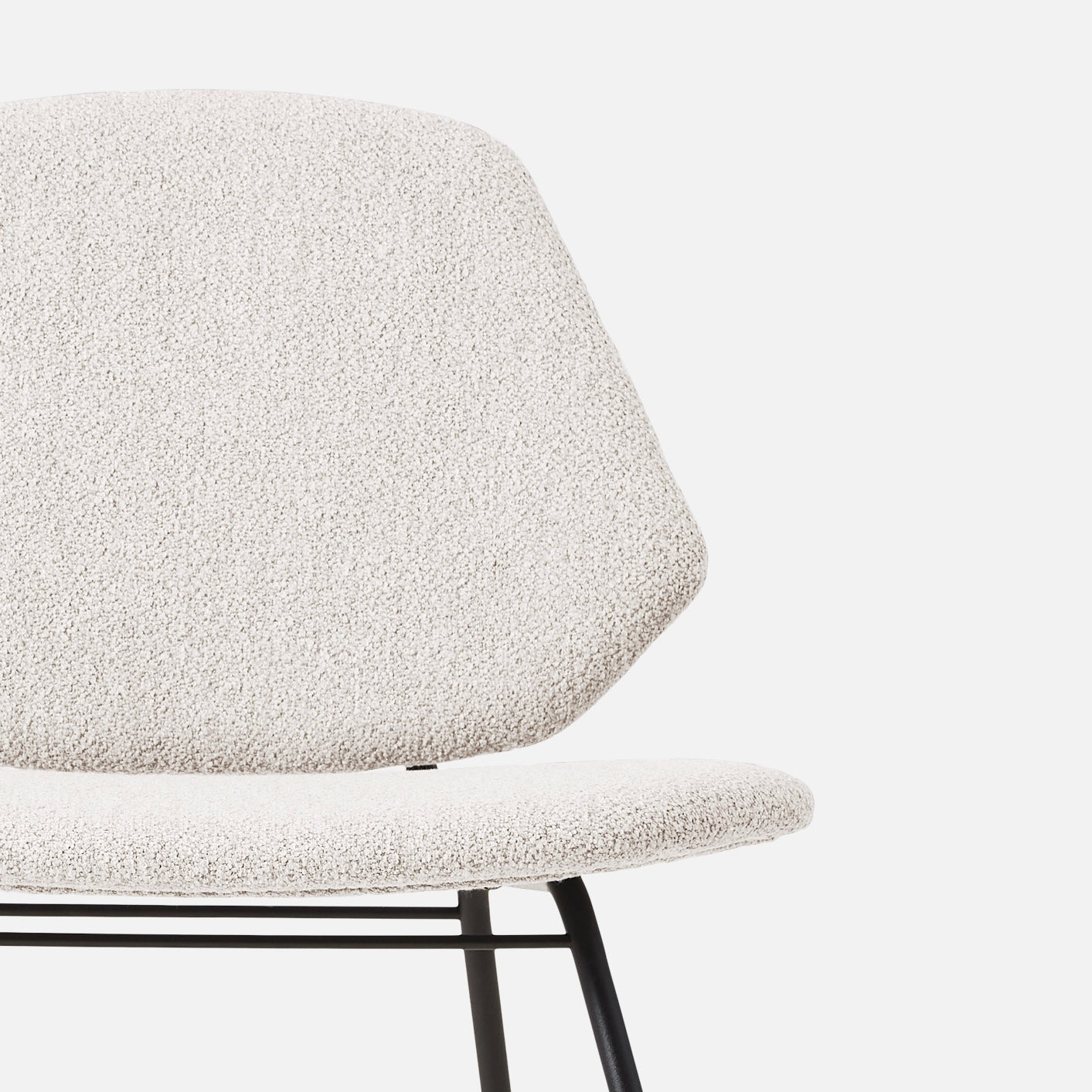 WOUD -  Lean lounge chair - Ivory