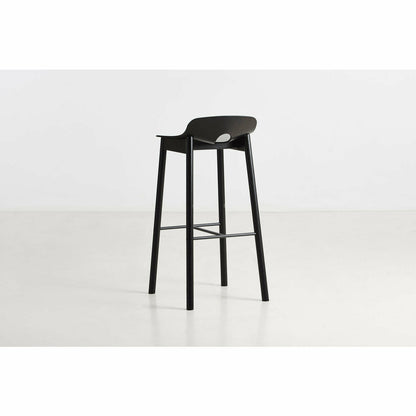 WOUD -  Mono bar stool - Black