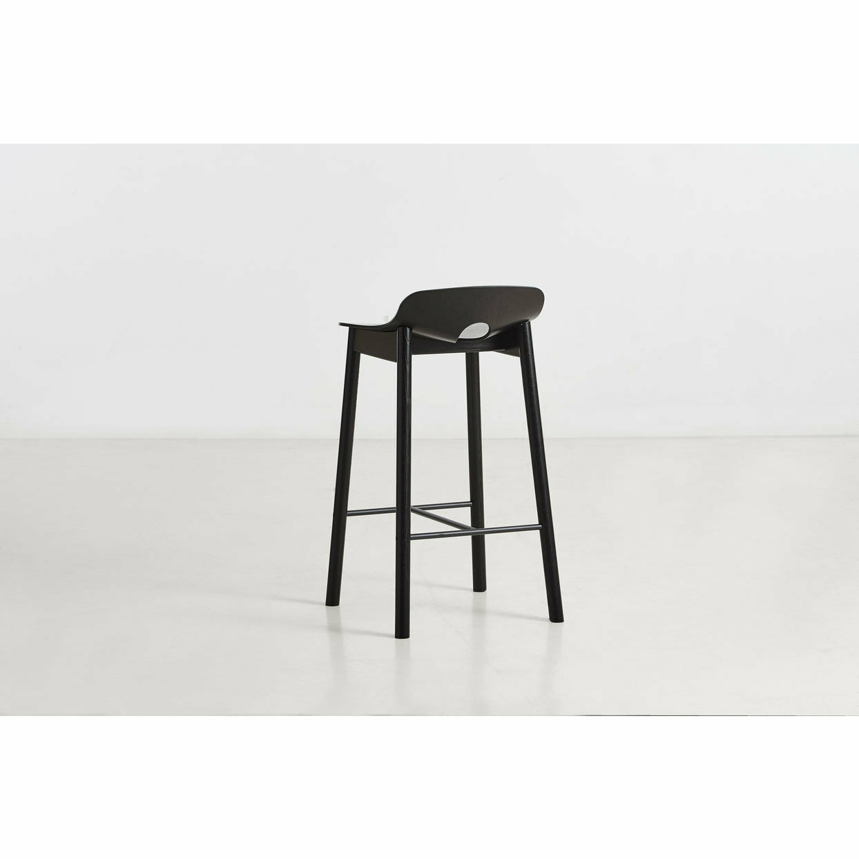 WOUD -  Mono counter chair - Black