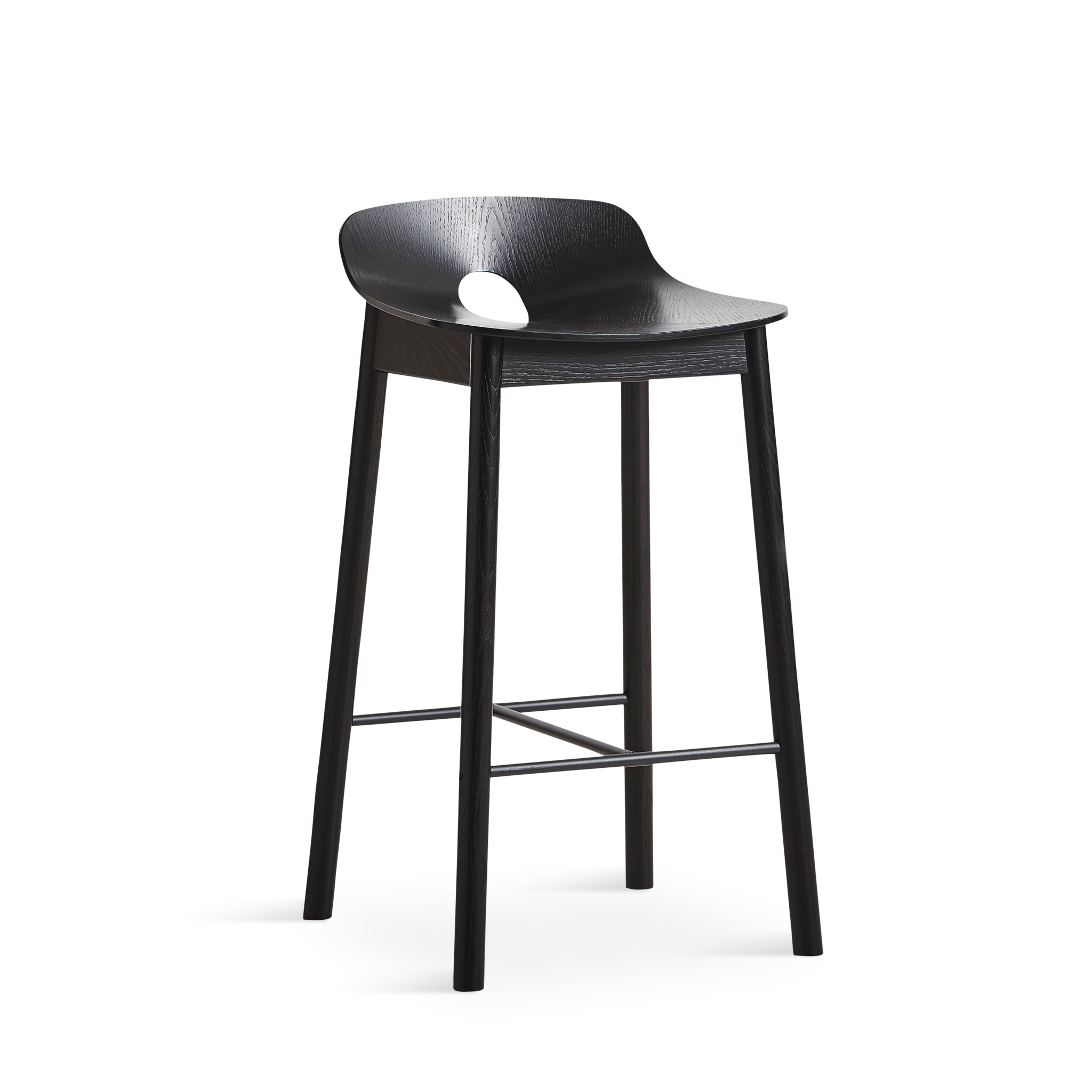WOUD - Mono counter chair - Black - WOUD - DesignGaragen.dk