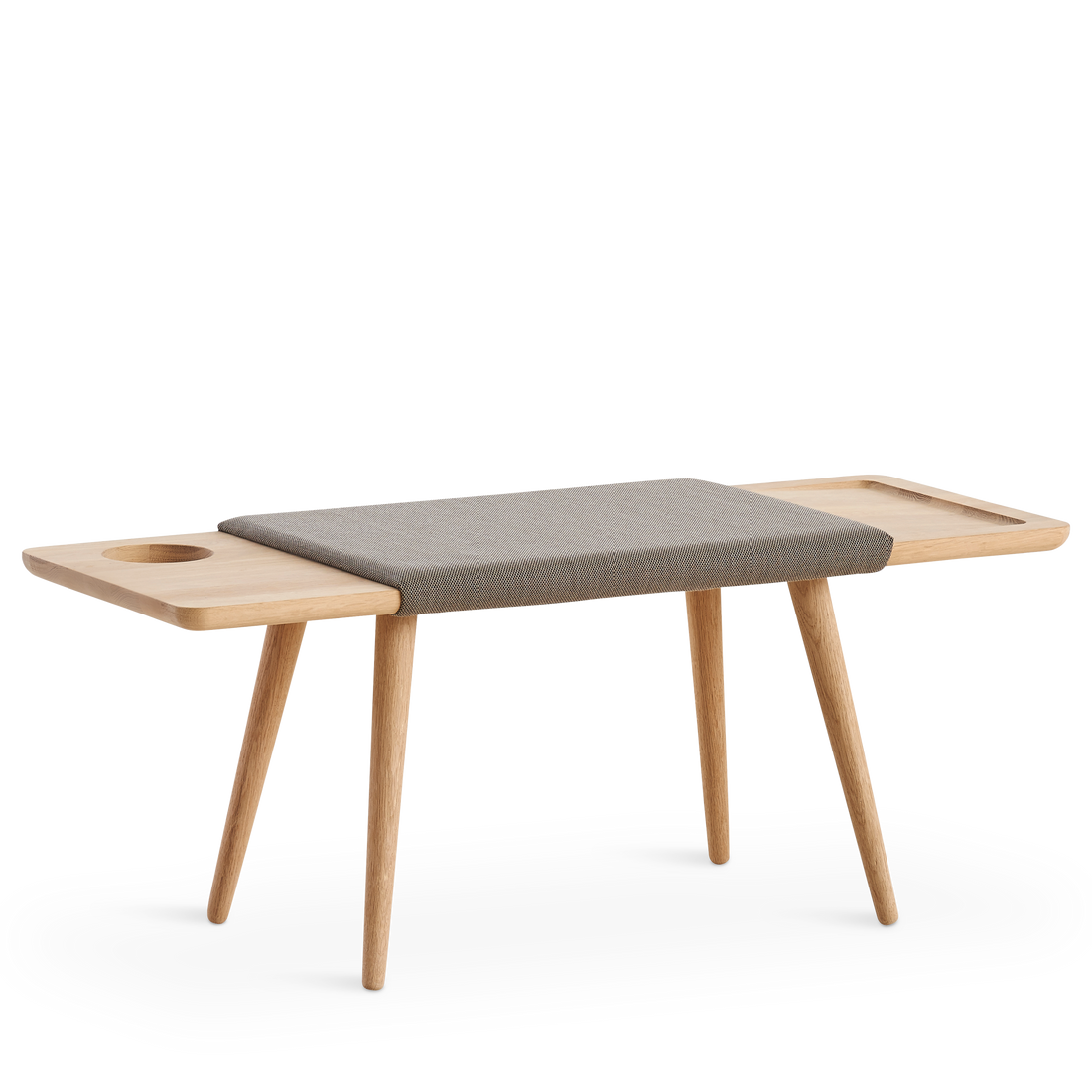 WOUD - Baenk bench - White pigmented oak - WOUD - DesignGaragen.dk