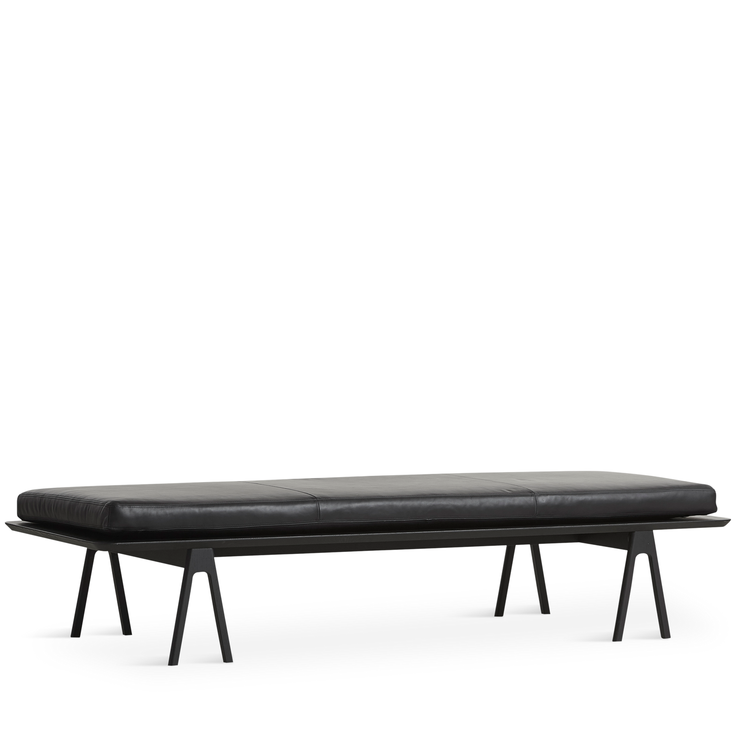 WOUD - Level daybed - Black/black 190x76,50x41 cm - WOUD - DesignGaragen.dk