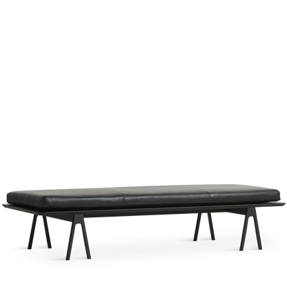 WOUD - Level daybed - Black/black 190x76,50x41 cm - WOUD - DesignGaragen.dk