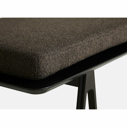 WOUD - Level daybed - Dark brown bouclé/black 190x76,50x41 cm - WOUD - DesignGaragen.dk