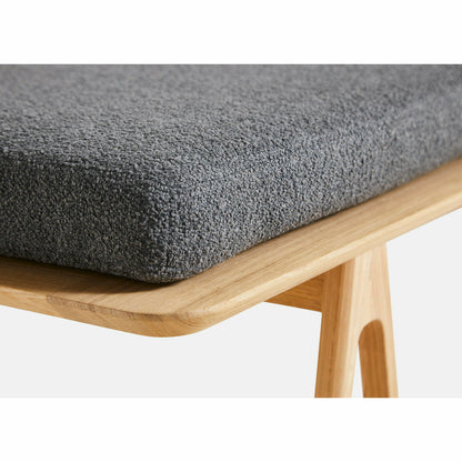 Woud - Level Daybed - Gray Bouclé/Oak 190x76.50x41 cm