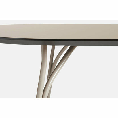 WOUD -  Tree dining table (90 cm) - Beige/beige