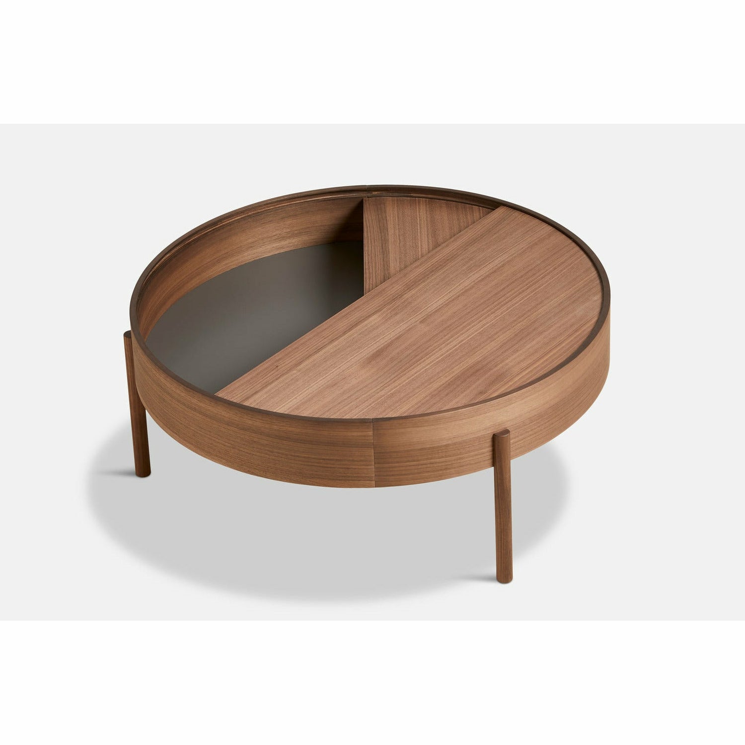 WOUD -  Arc coffee table (89 cm) - Walnut