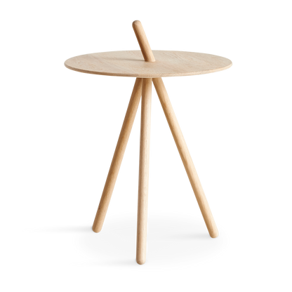 WOUD -  Come Here side table - White pigmented oak