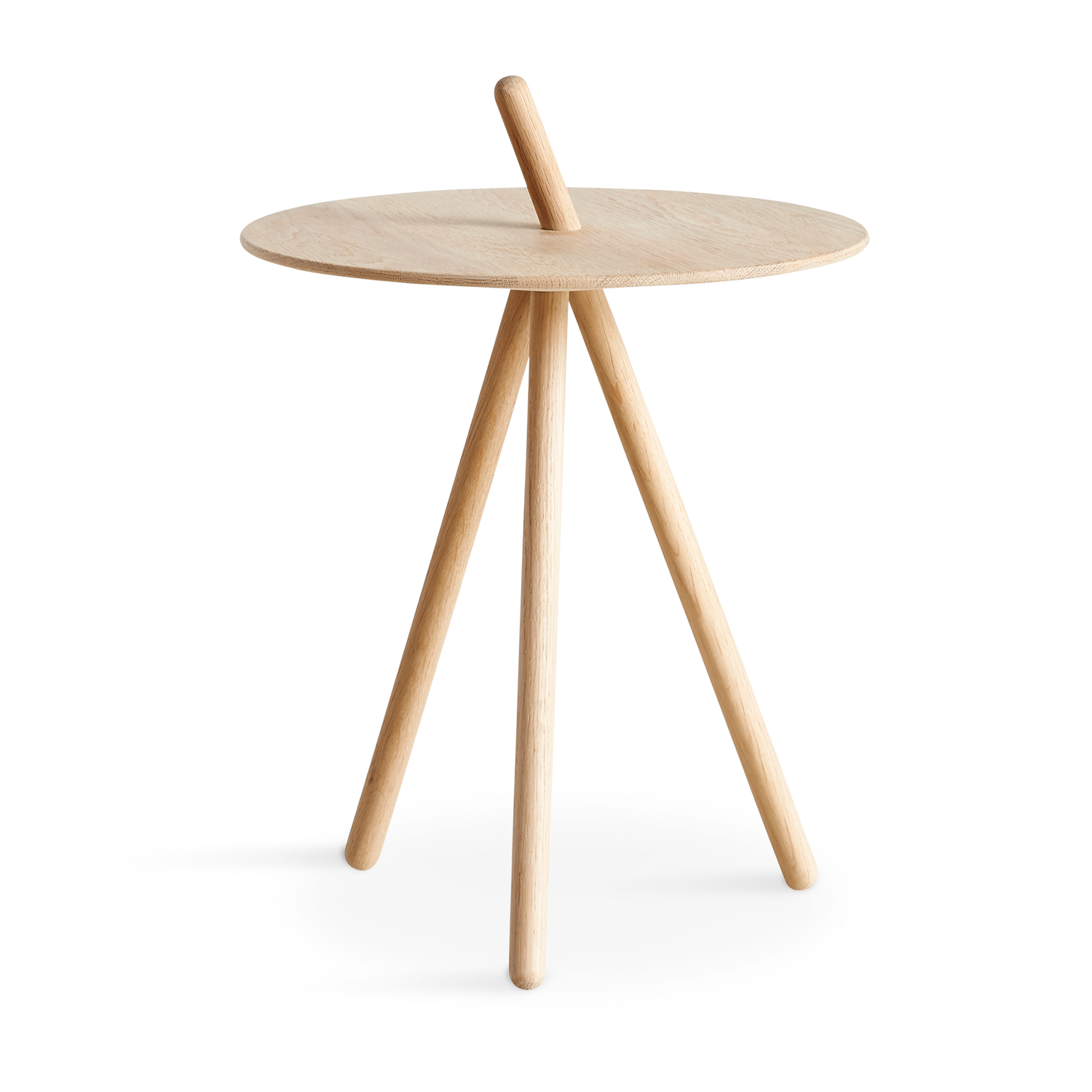 WOUD -  Come Here side table - White pigmented oak