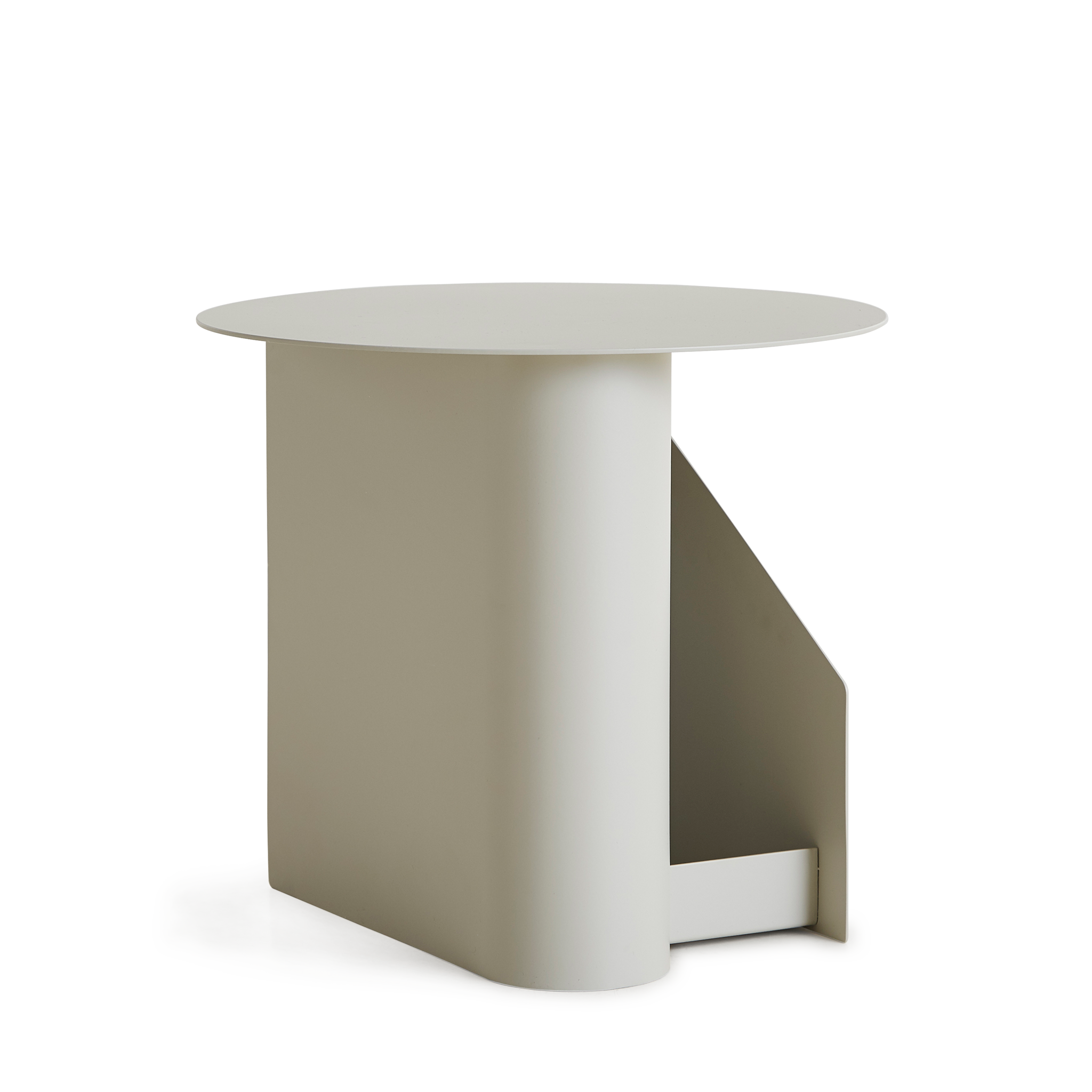 WOUD -  Sentrum side table - Warm grey