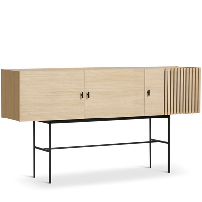 WOUD -  Array sideboard (180 cm) - White pigmented oak