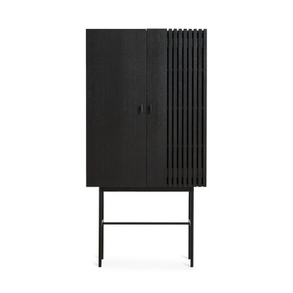 WOUD -  Array highboard (80 cm) - Black