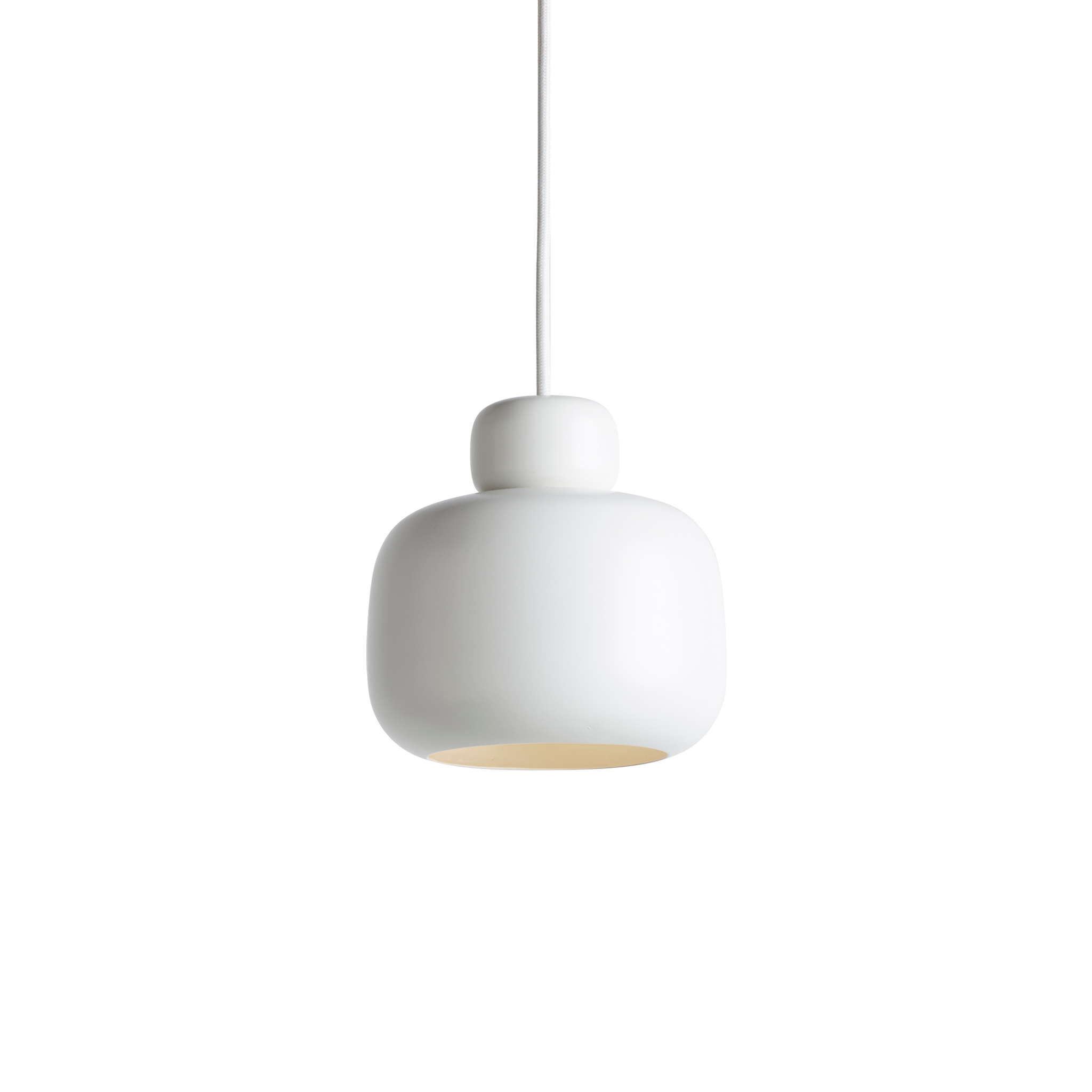 WOUD - Stone pendant (Small) - White - WOUD - DesignGaragen.dk