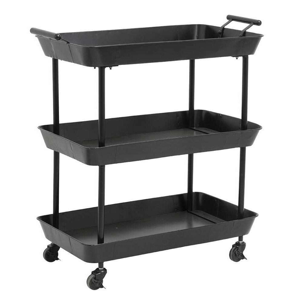 Nordal Rolling table in iron - 66x41 - black