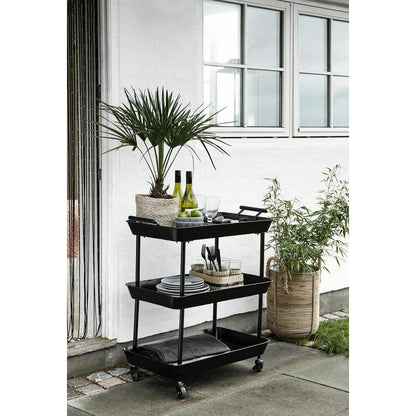 Nordal Rolling table in iron - 66x41 - black