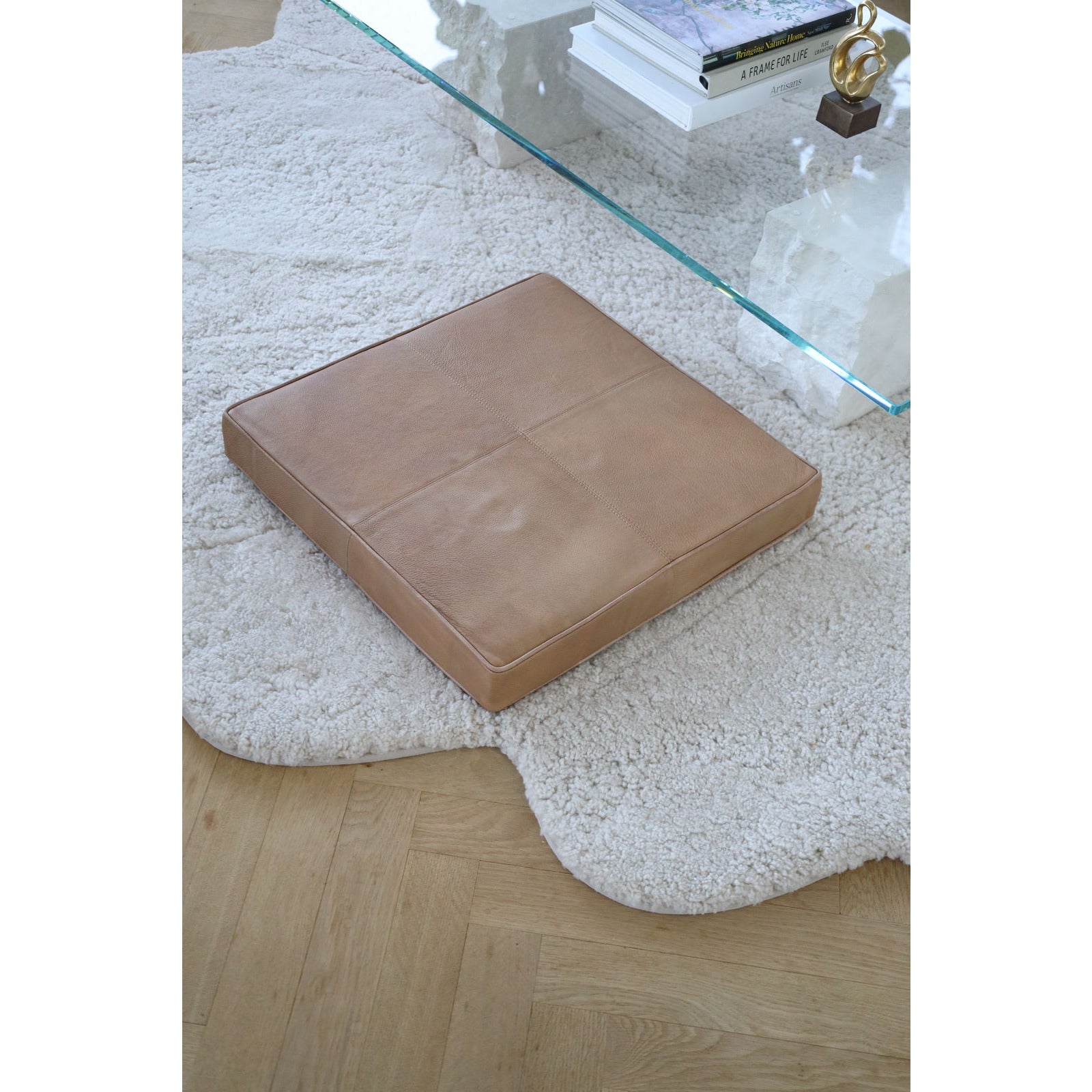 Cushion of Calf Leather | 50x50 cm.