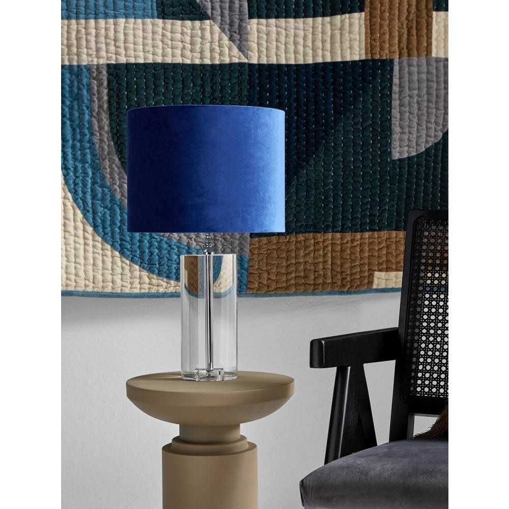 Nordal Lampshade in velvet - ø33 cm - blue