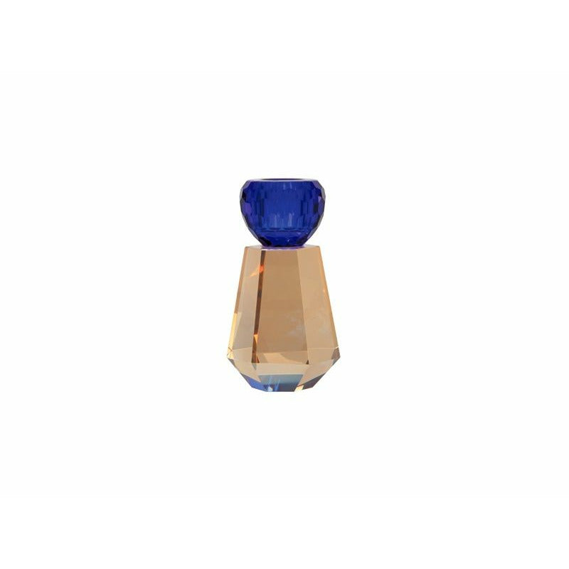 House of Sander Snerle candlestick, Champagne/Blue