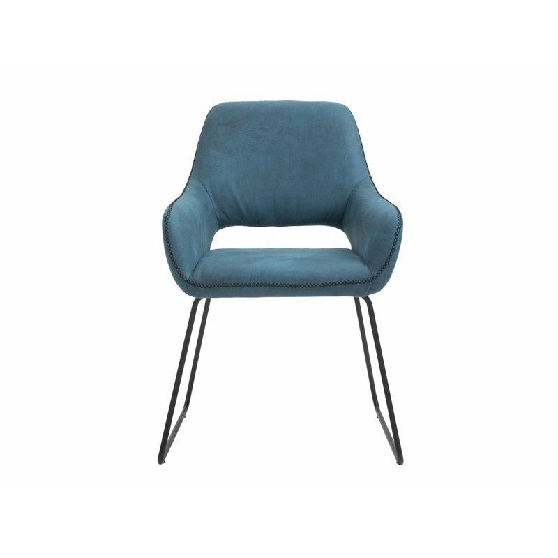 House of Sander Angel dining chair, Petroleum blue