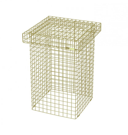 Kalager Design Wire Stool, Green Beige