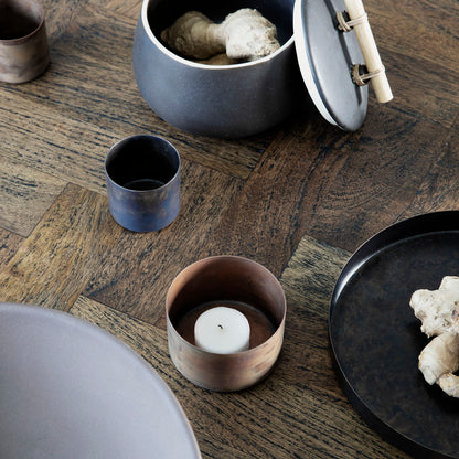 House Doctor - Lighthouse Stage, Define, Antique Copper - H: 5 cm, DIA: 8 cm