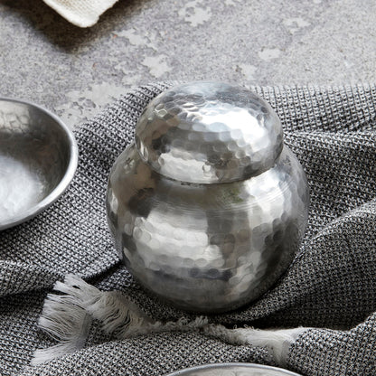 House Doctor - Storage with lid, Galior, Silver Finish - DIA: 11.5 cm