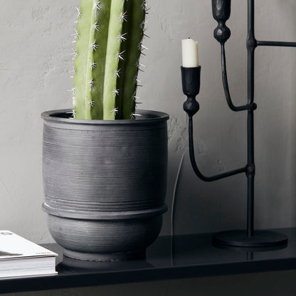 House Doctor - Herbal Pot, Ground, Concrete - H: 16 cm, DIA: 14 cm