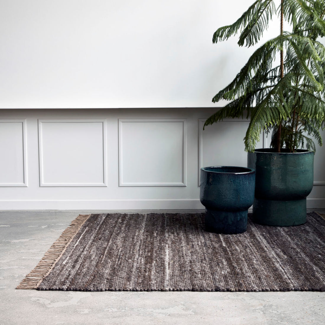 House Doctor rug, HAFI, Brun-L: 180 cm, W: 180 cm