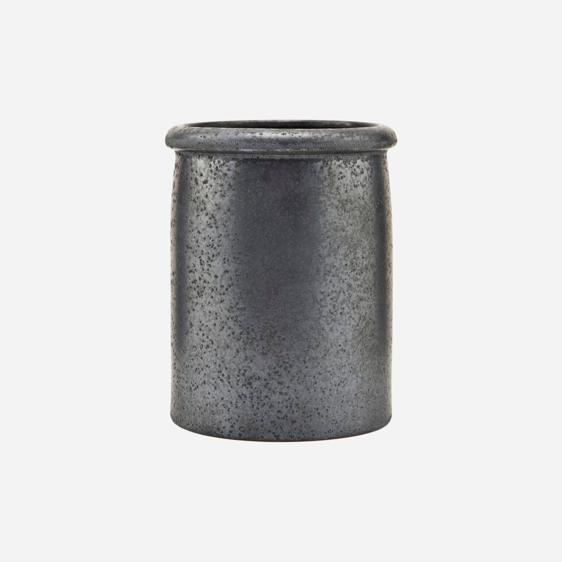 House Doctor Jar, Pion, Black/Brown-H: 15 cm, DIA: 11.5 cm