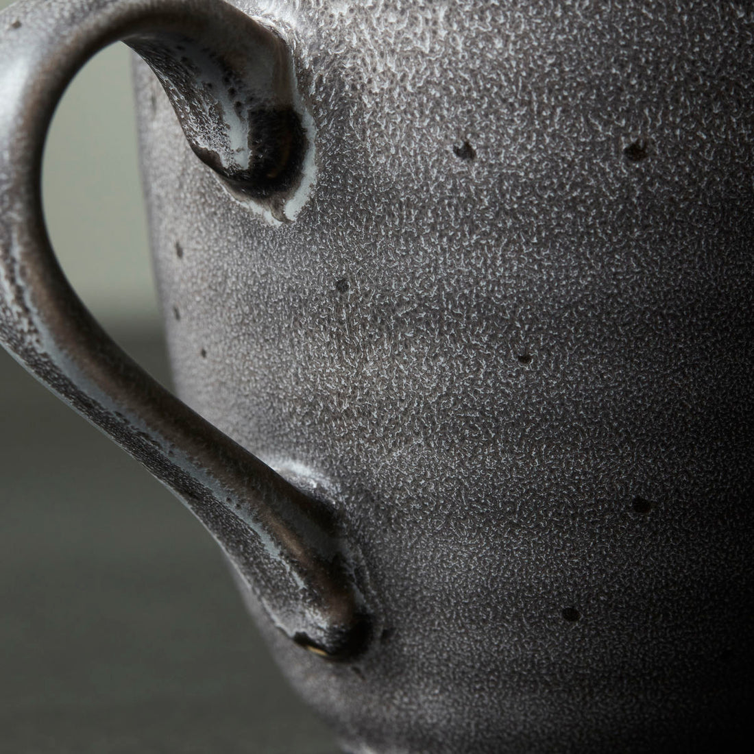 House Doctor - mugs, rustic, dark gray - h: 9 cm, dia: 9 cm
