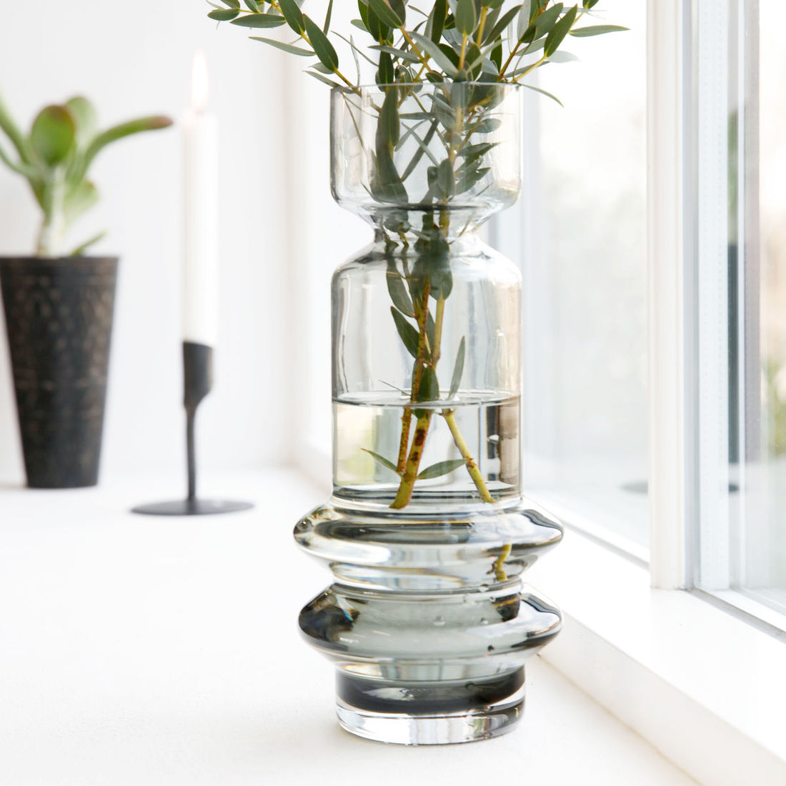 House Doctor - Vase, Sapa, Gray - H: 25 cm, DIA: 7 cm