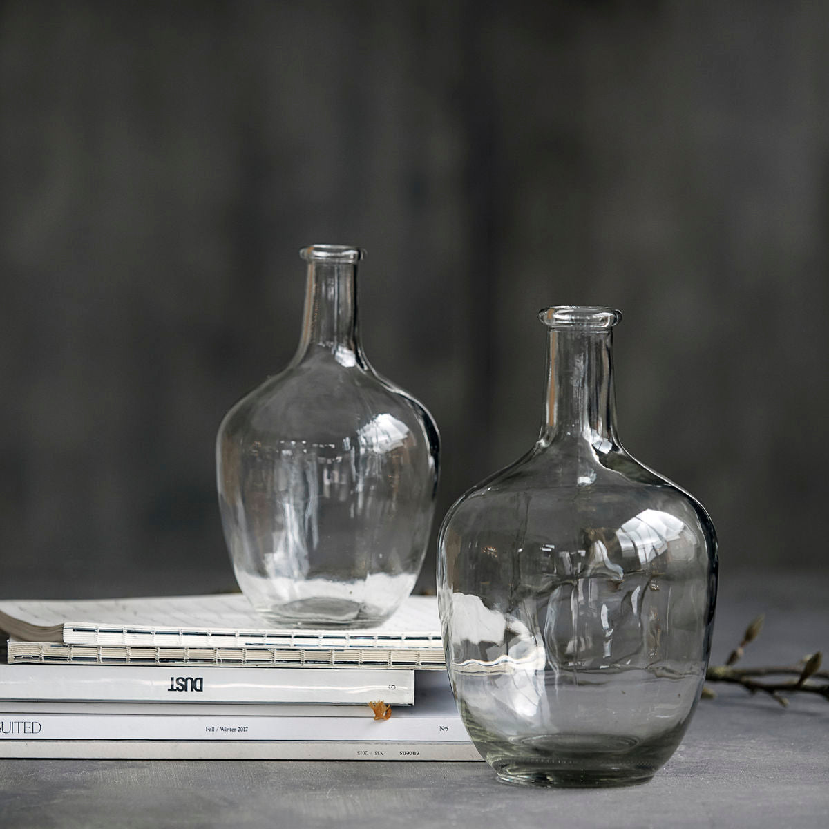 House Doctor - Vase / Bottle, Glass, Ready - H: 29 cm, DIA: 18 cm