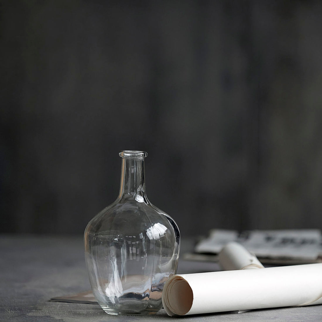 House Doctor - Vase / Bottle, Glass, Ready - H: 25.5 cm, DIA: 14 cm