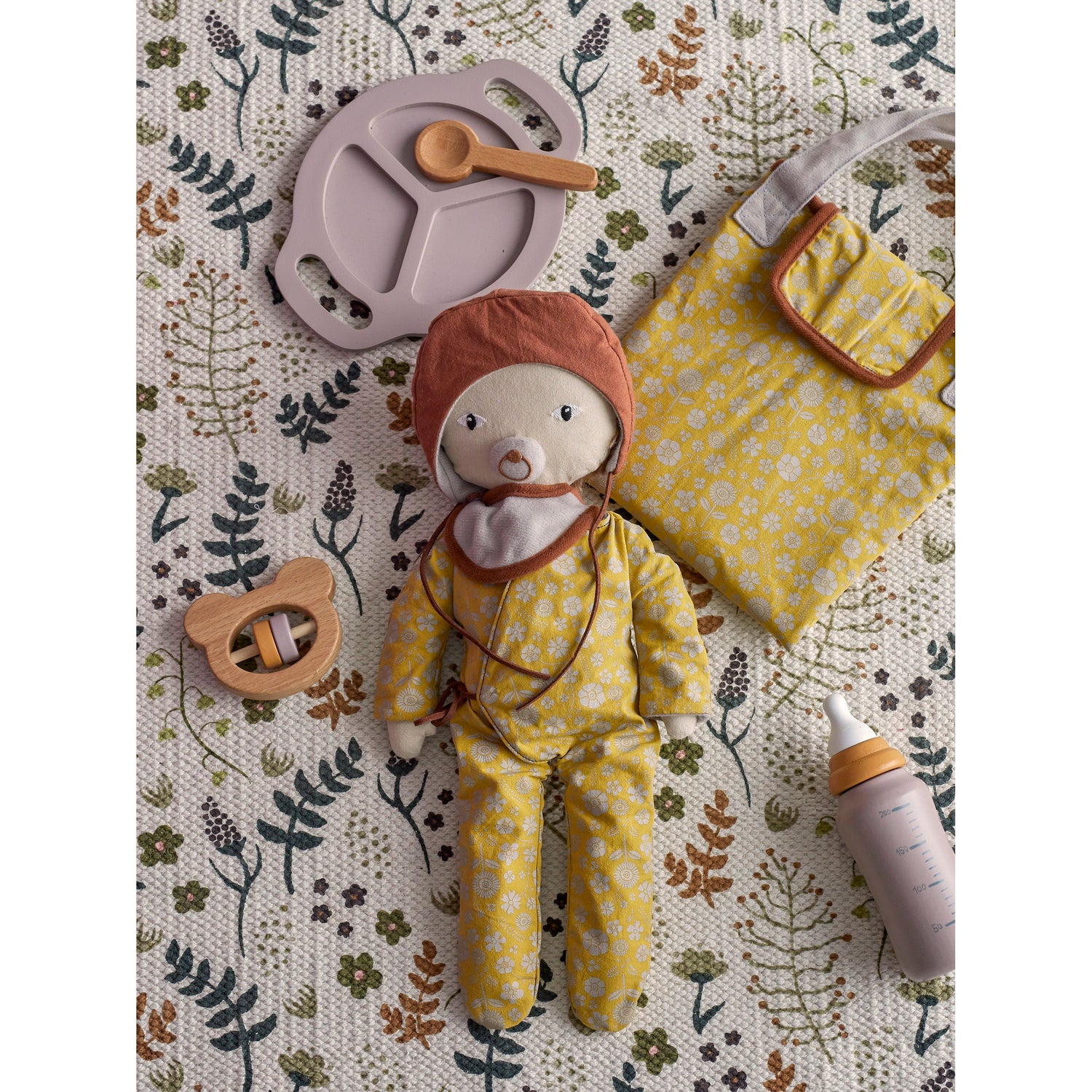 Bloomingville MINI Nalle Doll, Brun, Bomuld