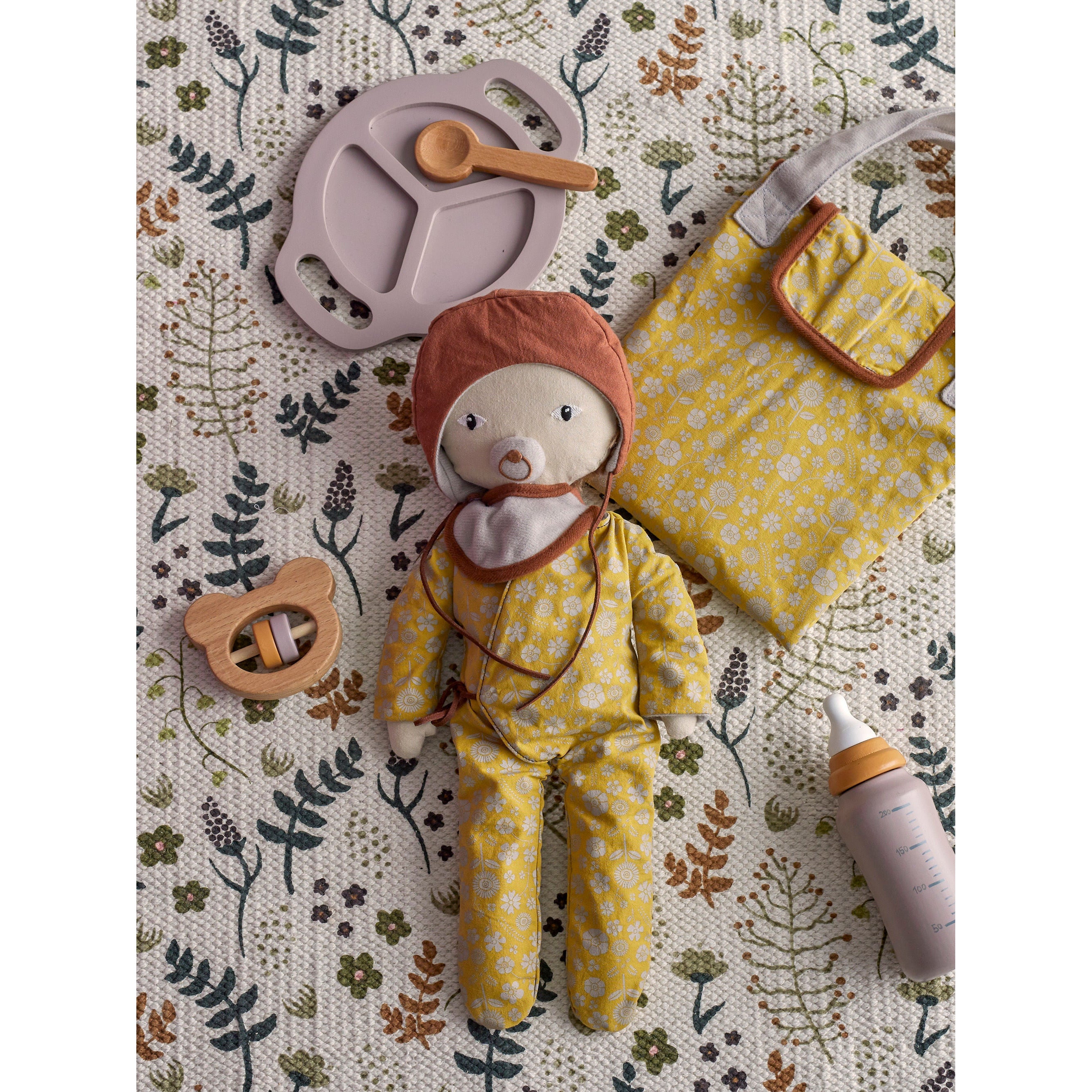 Bloomingville MINI Nalle Doll, Brun, Bomuld